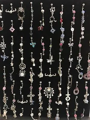 Wholesale Lot Dangle Belly Rings Fancy-Classy Dangle Body Jewelry Piercings • $12.95