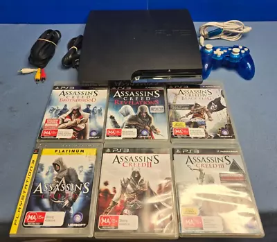 Playstation 3 Console CECH-2502B Genuine Remote All Cords Plus Assassins Creed • $139.95