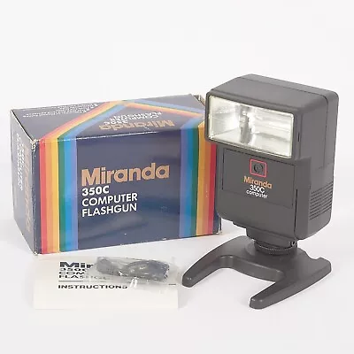 Miranda 350c Computer  Flash Gun  Sync Cable Manual Boxed & Tested #36 • £10