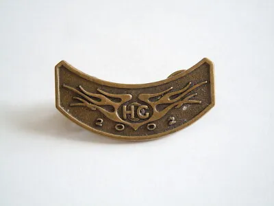 Brooch Doppel-Pin Hog Harley Owners Group 2002/0.3oz/1/2x0 1/2in • £17.38