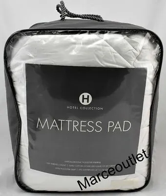 Hotel Collection 500 Thread Count Cotton Hypoallergenic Mattress Pad FULL • $9.99