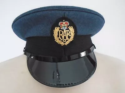 Raf Mans Peaked Cap With Embroidered  Badge Size 54cm Genuine Raf Issue • £22.50