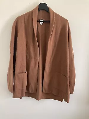 J.Crew Brown Cotton Camel Chelsea Sweater Blazer Large - Style BA866 • $29.99