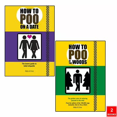 Mats & Enzo 2 Books Collection Set (How To Poo On A Date And In The Woods) New • £8.99