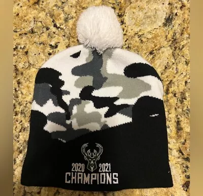 2020-2021 Milwaukee Bucks Nba Champions Winter Stocking Knit Hat Cap Sga We • $9.99