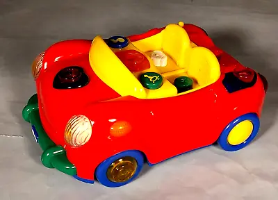 Vintage Chicco Convertible Red Toy Car Lights Music Sounds Super Fun Preschool • $10.39