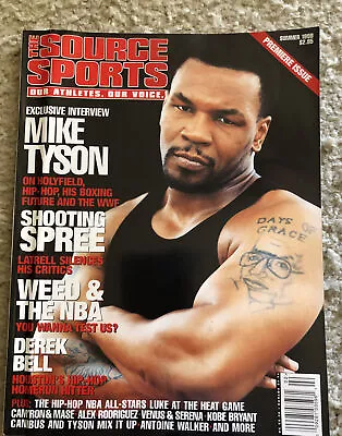The Source Sports Magazine Premier Edition 1998  - Mike Tyson Cover • $8.99