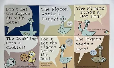 Don't Let The Pigeon Paperback Book Set By Mo Willems Lot 6 • $39.78