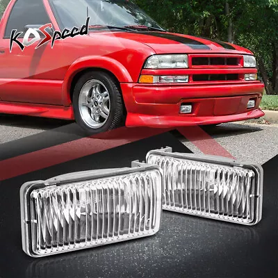 Clear Lens Front Bumper Driving Fog Light Lamp For 98-04 Chevy S10 Pickup/Blazer • $35.99