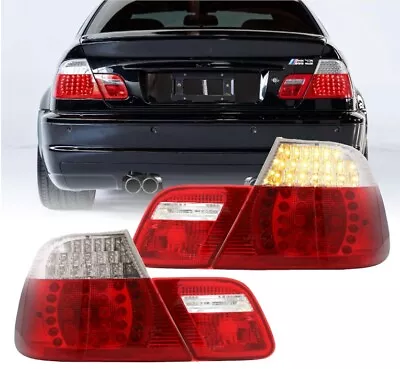 DEPO Red/Clear LED OEM Replacement Tail Light Lamp For 2004-06 BMW E46 2D Coupe • $122.21