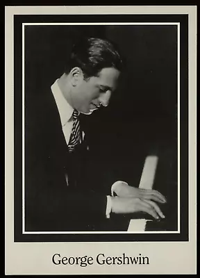 George Gershwin Piano Orchestra Composer Jazz  Popular Opera Music  Postcard • £5.74