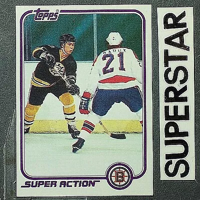 RAY BOURQUE  1981-82  Topps  Super Action  #E126  Boston Bruins  HOF • $5.20