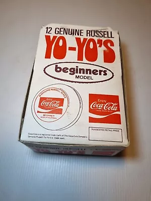 Vintage 1970's Genuine Russell Coca Cola Beginner Yo-Yo - 12 Pack Box - 11 Only • $470