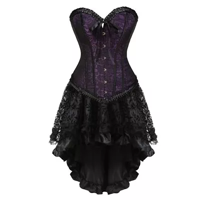 Zhitunemi Women Gothic Corsets Burlesque Dresses Victorian Moulin Rouge Costume • $7.99