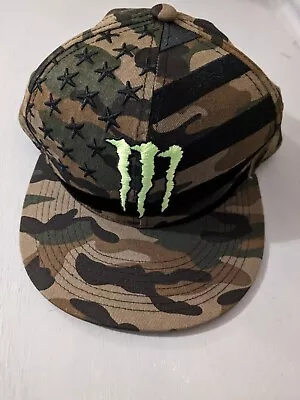 Brand New Monster Energy Athlete Snapback Hat Cap Camo!!! • £40