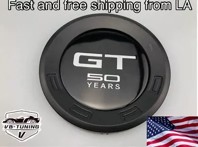 Ford Mustang GT50 Years DECAL CHROME BLACK TRUNK DECK LID EMBLEM BADGE 5.9 /15cm • $30.99