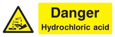 £6.53 • Buy Hydrochloric Acid Sign