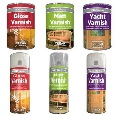 All Purpose Varnish Paint Interior Exterior Matt Gloss Yacht Metal Plastic Wood  • £5.19