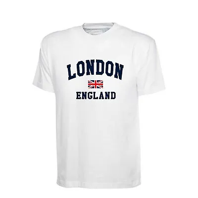 UK London - England Union Jack Tshirt - All Sizes For Adult And Children - D08 • £5.99