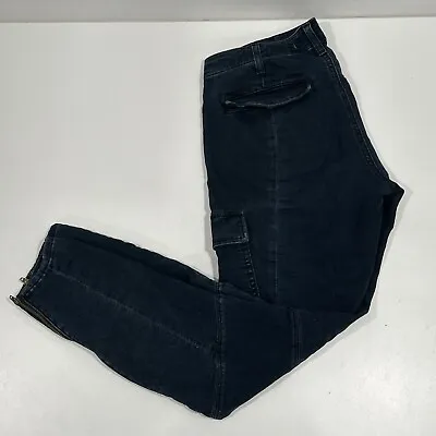 J Brand Womens Size 28  Blue Jeans Cargo Skinny Zip Leg Low Rise • $29.95