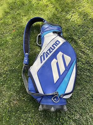 Rare 90s Vintage Mizuno Staff Tour Way Divider Golf Bag W/Zipper W/cover • $249