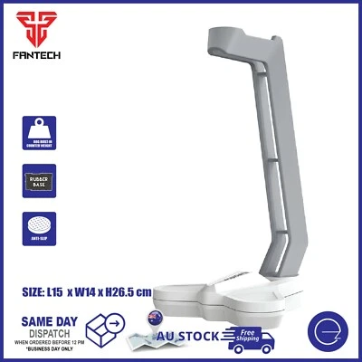 $14.99 • Buy Fantech Headset Stand Anti-Slip Headphone Base Holder Universal Hanger Bracket