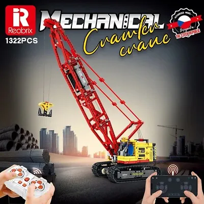 Reobrix Bluetooth RC Control Excavator Crane DIY Model Kit Building Blocks Toys • $99.99