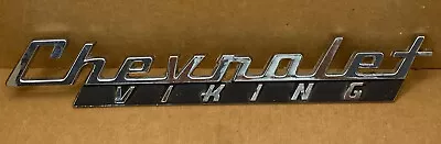 $45 • Buy RARE  1960 CHEVROLET VIKING 60 Truck HOOD FENDER EMBLEM VINTAGE