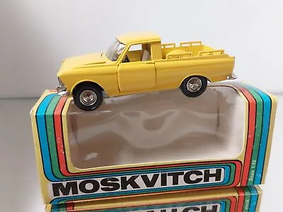 Moskvitch Pick Up A19 In Yellow USSR CCCP Novoexport 1:43 In Box Rare • $434.55