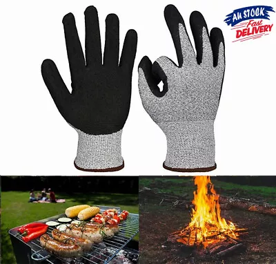 Heat Proof Resistant Oven BBQ Gloves Cooking Mitt Kitchen Supplies Nylon • $13.29