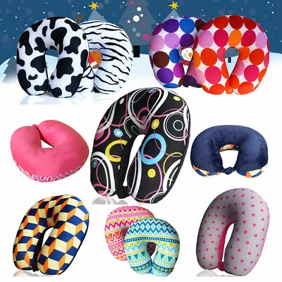 Micro Beads U Shaped Travel Neck Pillow Head Neck Cervical Sleep Support Cushion • £10.82