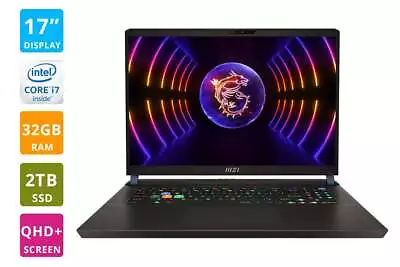 MSI Vector GP78HX 13VH-297AU 17  QHD+ 240Hz I9 RTX4080 Gaming Laptop (32GB • $3814.93