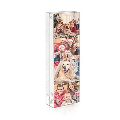 NIUBEE Photo Booth Acrylic 2x6 Picture Frame Double Sided Mini Block Desktop • $13.99