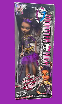 ✨2013 Monster High Frights Camera Action Black Carpet Clawdeen Wolf New • $59.97