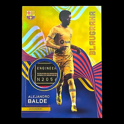 2022 23 Topps Barcelona Team Set Alejandro Balde Blaugrana Match Worn Patch 1/1 • $500
