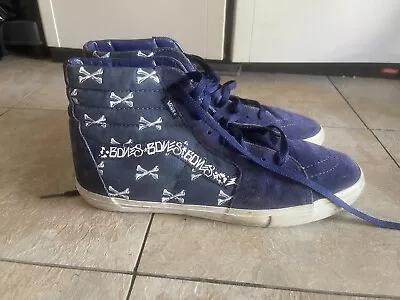 RARE VANS WTAPS SK8-Hi Crossbones Navy Syndicate S Original Sz 13 Men's Shoes • $149