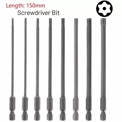 Magnetic Torx Screwdriver Bit 150mm Long T8/T10/T15/T20/T25/T27/T30/T40 Supplies • $19.89