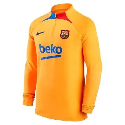 Nike Men’s Barcelona 1/4 Zip Strike Drill Raglan Soccer Jacket Jersey Large L • $36