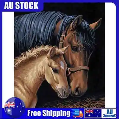$11.40 • Buy 5D DIY Full Drill Diamond Painting Horse Embroidery Mosaic Kits Home Wall Art AU