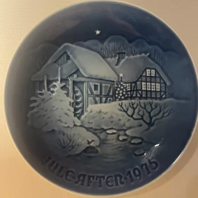 B&G Copenhagen 1975 Porcelain Collector Plate Christmas At Old Water-Mill #9075 • $1.88