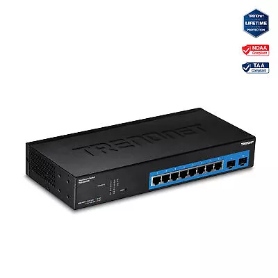 TRENDnet TEG-082WS 10-Port Gigabit Web Smart Switch • $109.99