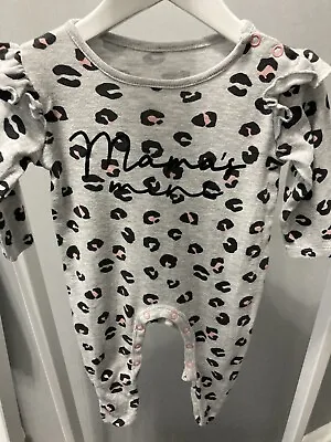 🤍 Gorgeous Animal Print Slogan Outfit Baby Girls Clothing 3-6 Months • £3