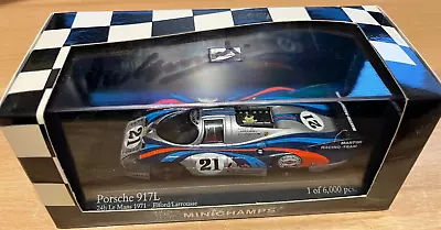 Minichamps 1:43 Martini Porsche 917l Le Mans Elford/larrousse Signed Vic Elford • $111.89