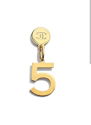 Chanel Charm Gold Tone  Logo N°5   Collectable Key Charm -NEW • £35