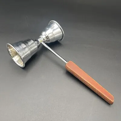 Vintage Bar Jigger Wooden Handle Handheld Measuring Tool Utensil Barware MCM • $30