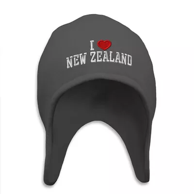 Ear Flap Beanie For Men & Women I Love New Zealand Acrylic Skull Cap Helmet Hats • $19.99