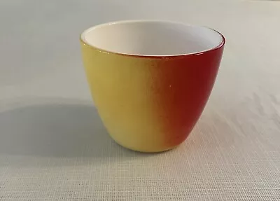 Vintage Hazel Atlas Apple Milk Glass Red/Yellow Jam Jelly Cup Jar W/out Lid • $10