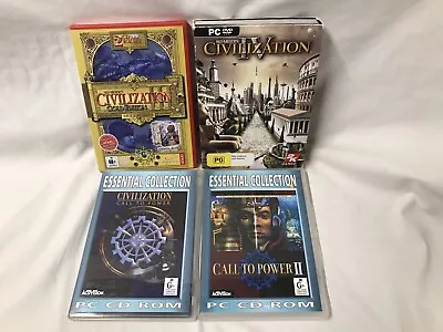 PC Games Bundle/Bulk Lot X4-Sid Meier’s Civilization III IV  + More. Used. • $39.99