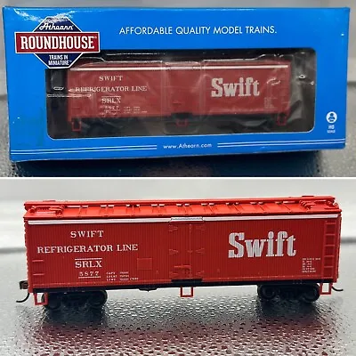 NEW Athearn Roundhouse RND1590 ~ 40' Wood Reefer Box Car ~ Swift (STLX) #5877 HO • $24.99