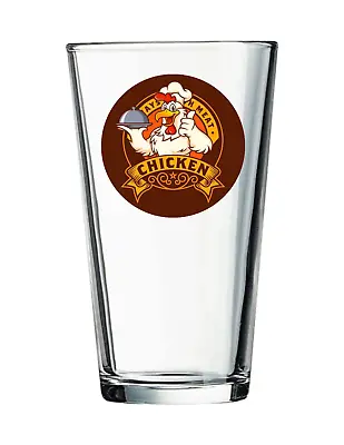 BBQ - Chicken - 16oz Pint Beer Glass Pub Barware Seltzer Cocktail Soda Tea Water • $14.95